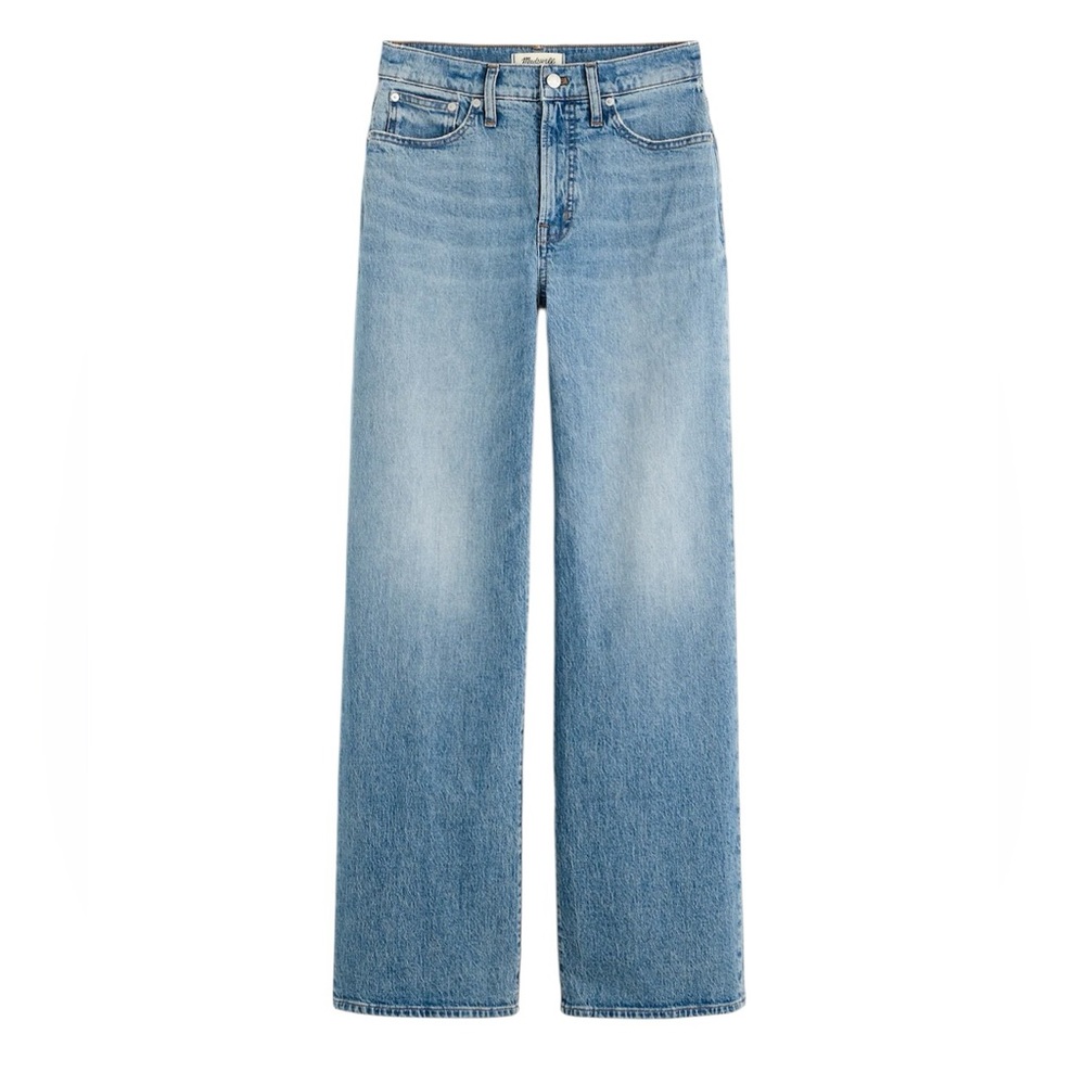 Madewell Light Wash Blue Wide Leg Jeans
